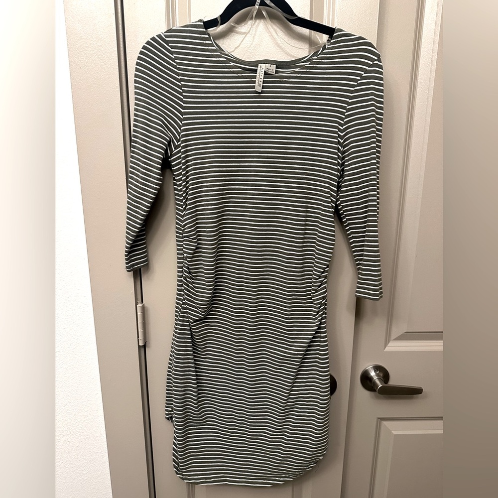 Light green stripped Bodycon dress